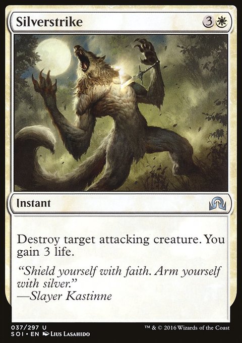 Silverstrike, Shadows over Innistrad #37, Magic: The Gathering card