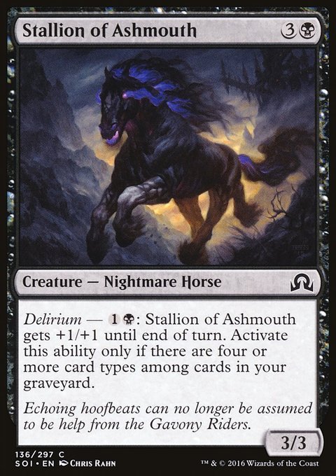 Stallion of Ashmouth, Shadows over Innistrad #136, Magic: The Gathering card