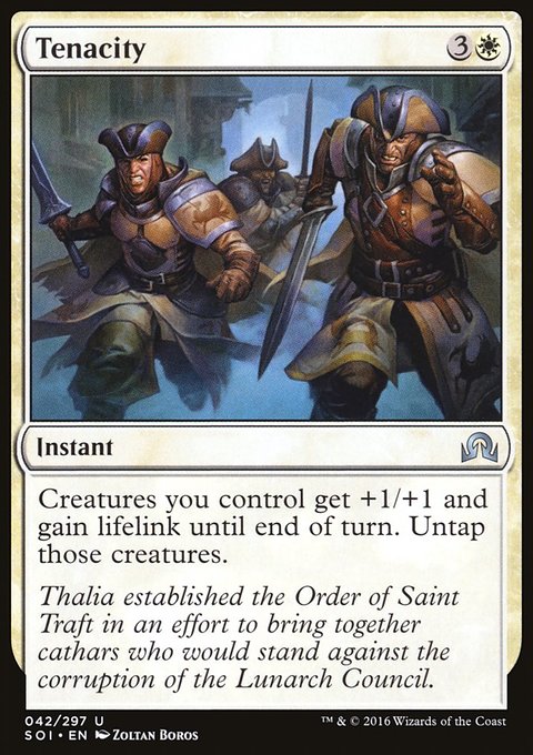Tenacity, Shadows over Innistrad #42, Magic: The Gathering card