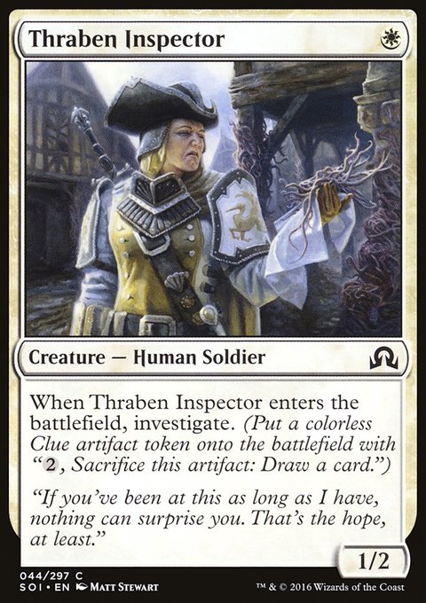 Thraben Inspector, Shadows over Innistrad #44, Magic: The Gathering card