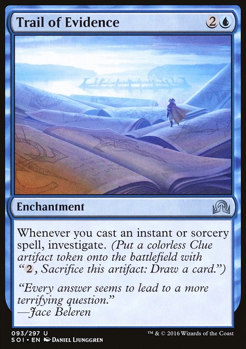 Trail of Evidence, Shadows over Innistrad #93, Magic: The Gathering card