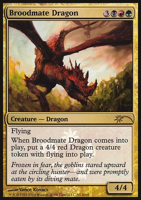 Broodmate Dragon, Shards of Alara Promos #A3, Magic: The Gathering card