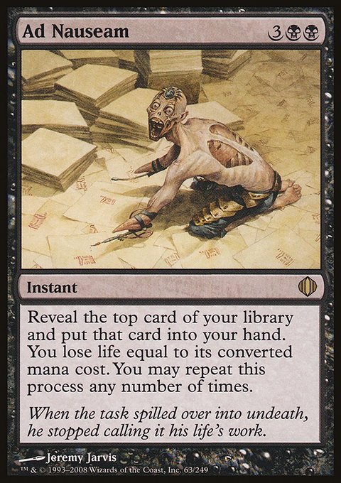 Ad Nauseam, Shards of Alara #63, Magic: The Gathering card