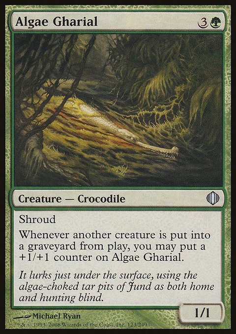Algae Gharial, Shards of Alara #123, Magic: The Gathering card