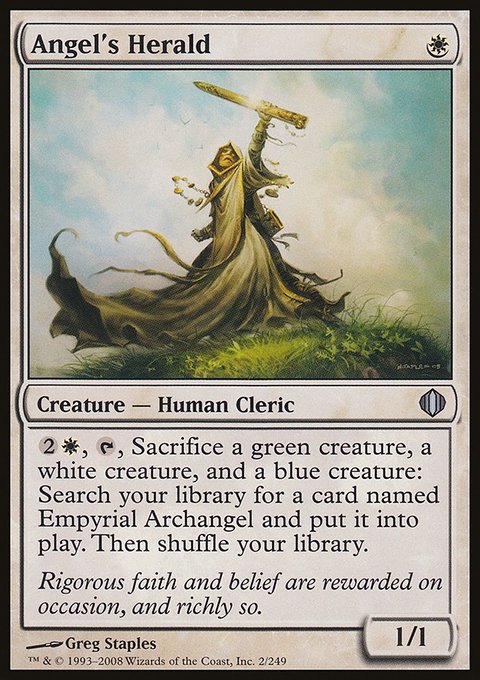 Angel's Herald, Shards of Alara #2, Magic: The Gathering card