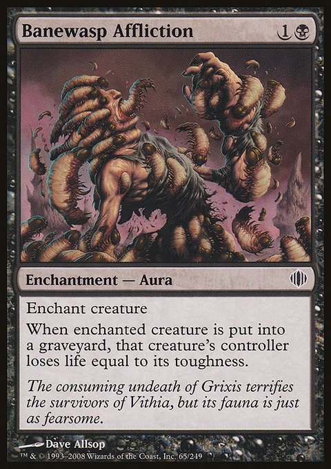 Banewasp Affliction, Shards of Alara #65, Magic: The Gathering card