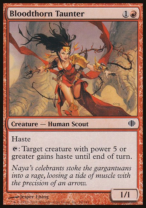 Bloodthorn Taunter, Shards of Alara #94, Magic: The Gathering card