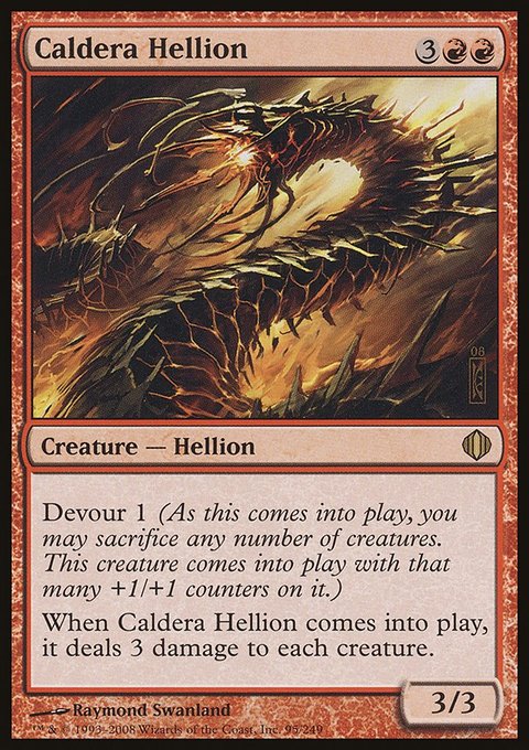 Caldera Hellion, Shards of Alara #95, Magic: The Gathering card