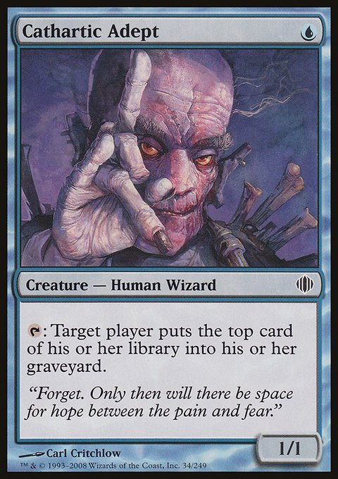 Cathartic Adept, Shards of Alara #34, Magic: The Gathering card