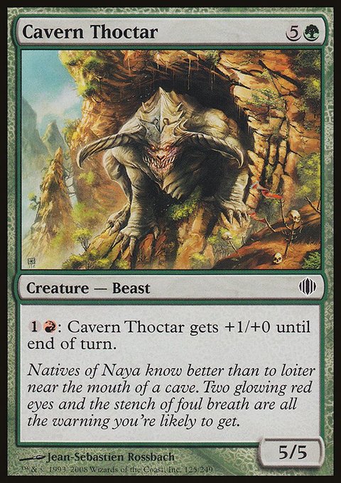 Cavern Thoctar, Shards of Alara #125, Magic: The Gathering card