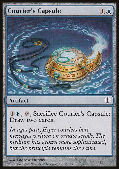 Courier's Capsule, Shards of Alara #37, Magic: The Gathering card