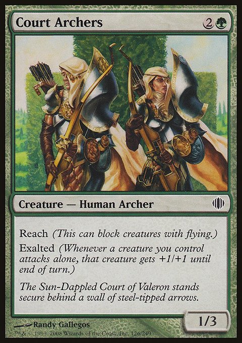 Court Archers, Shards of Alara #126, Magic: The Gathering card