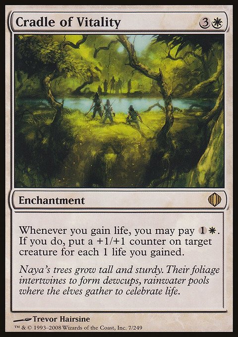 Cradle of Vitality, Shards of Alara #7, Magic: The Gathering card