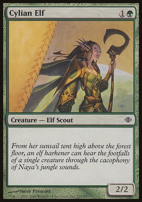 Cylian Elf, Shards of Alara #127, Magic: The Gathering card