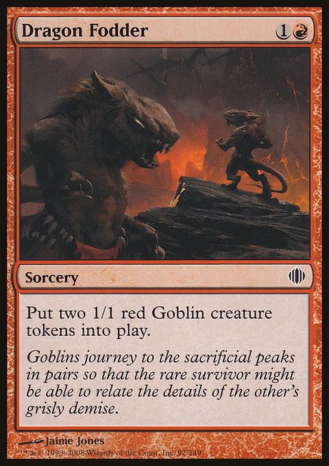Dragon Fodder, Shards of Alara #97, Magic: The Gathering card
