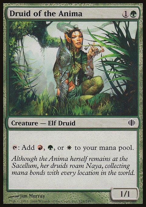 Druid of the Anima, Shards of Alara #128, Magic: The Gathering card