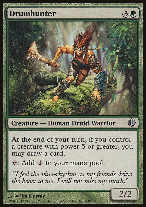 Drumhunter, Shards of Alara #129, Magic: The Gathering card