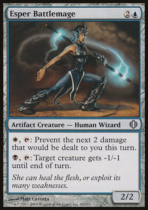 Esper Battlemage, Shards of Alara #40, Magic: The Gathering card