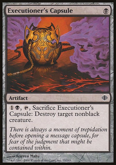 Executioner's Capsule, Shards of Alara #75, Magic: The Gathering card