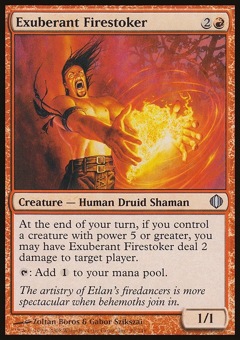 Exuberant Firestoker, Shards of Alara #99, Magic: The Gathering card