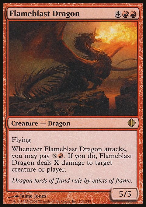 Flameblast Dragon, Shards of Alara #100, Magic: The Gathering card