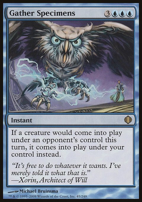 Gather Specimens, Shards of Alara #45, Magic: The Gathering card