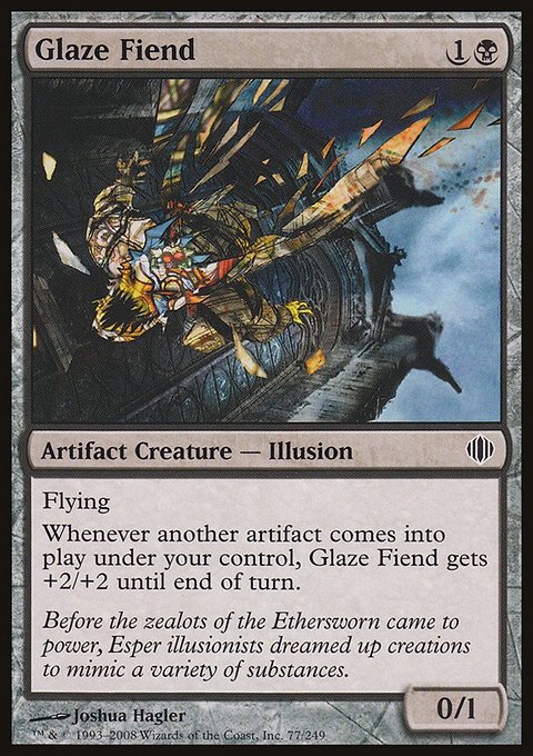 Glaze Fiend, Shards of Alara #77, Magic: The Gathering card