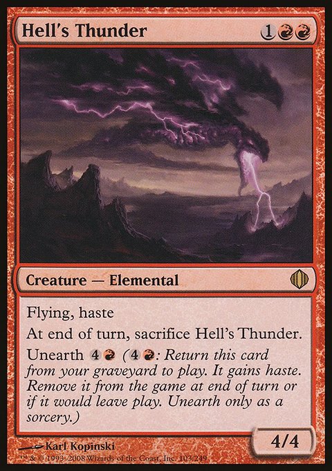 Hell's Thunder, Shards of Alara #103, Magic: The Gathering card
