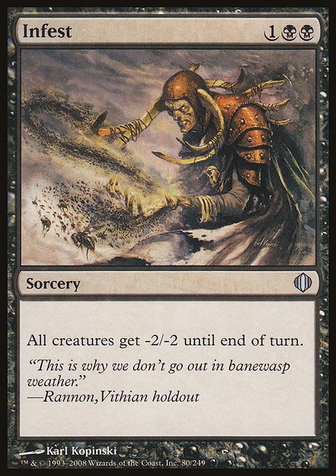 Infest, Shards of Alara #80, Magic: The Gathering card