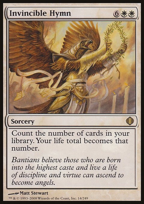 Invincible Hymn, Shards of Alara #14, Magic: The Gathering card