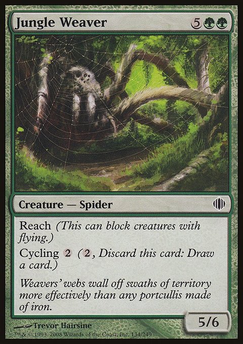 Jungle Weaver, Shards of Alara #134, Magic: The Gathering card