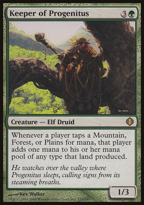 Keeper of Progenitus, Shards of Alara #135, Magic: The Gathering card