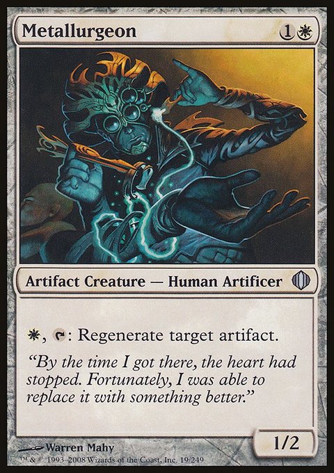 Metallurgeon, Shards of Alara #19, Magic: The Gathering card