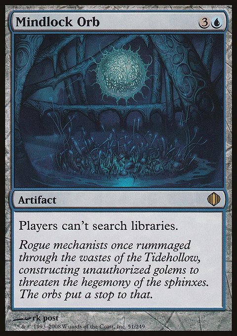 Mindlock Orb, Shards of Alara #51, Magic: The Gathering card