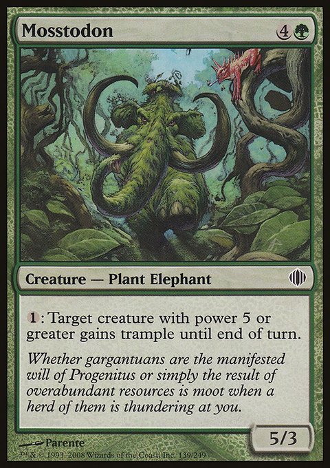 Mosstodon, Shards of Alara #139, Magic: The Gathering card