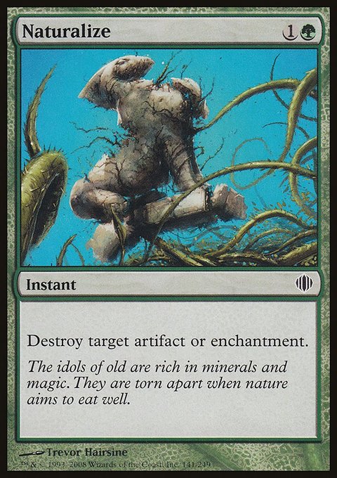 Naturalize, Shards of Alara #141, Magic: The Gathering card