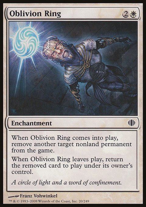 Oblivion Ring, Shards of Alara #20, Magic: The Gathering card