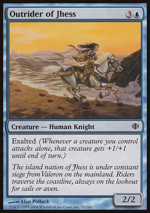 Outrider of Jhess, Shards of Alara #52, Magic: The Gathering card