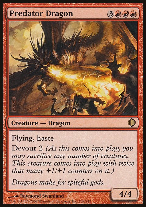 Predator Dragon, Shards of Alara #109, Magic: The Gathering card