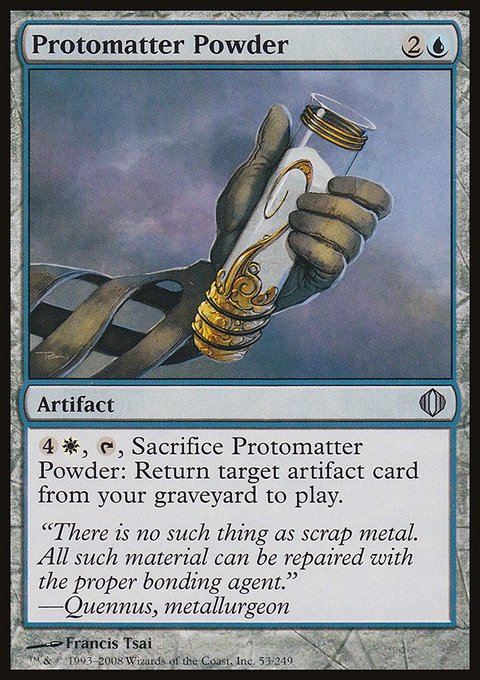 Protomatter Powder, Shards of Alara #53, Magic: The Gathering card