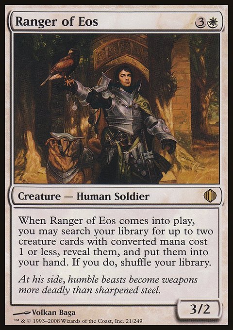 Ranger of Eos, Shards of Alara #21, Magic: The Gathering card