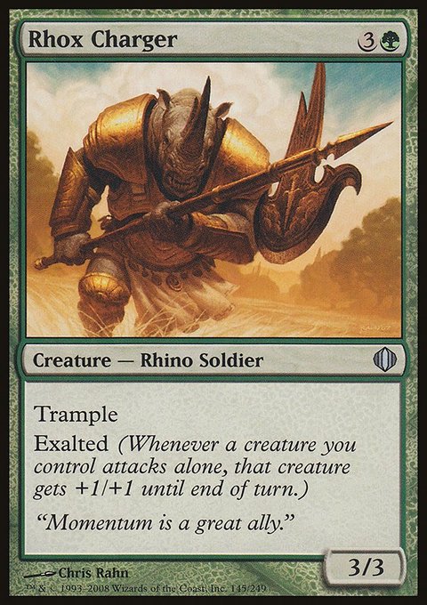 Rhox Charger, Shards of Alara #145, Magic: The Gathering card