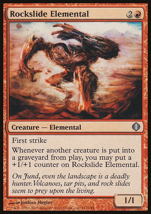 Rockslide Elemental, Shards of Alara #112, Magic: The Gathering card