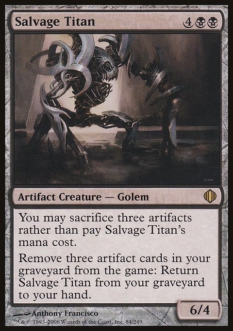 Salvage Titan, Shards of Alara #84, Magic: The Gathering card