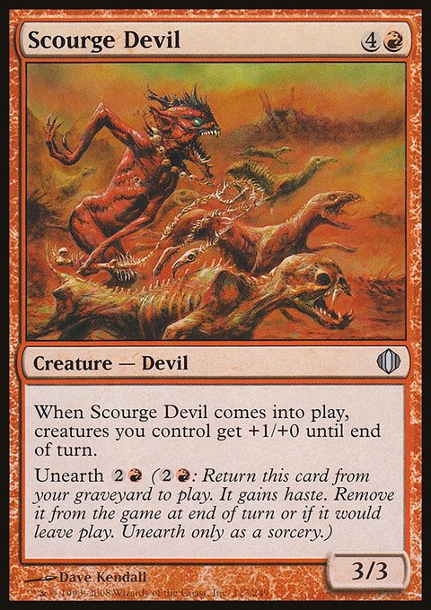 Scourge Devil, Shards of Alara #113, Magic: The Gathering card