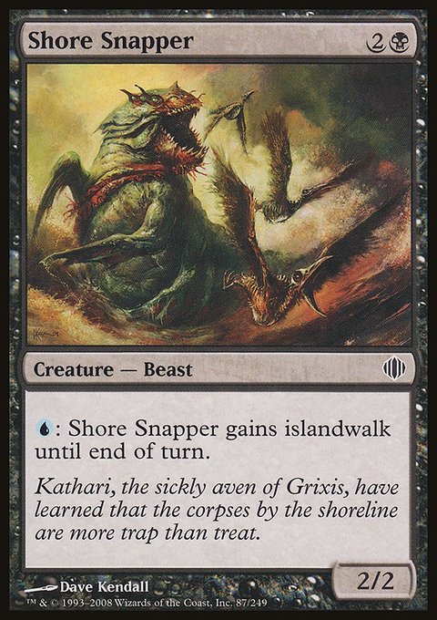 Shore Snapper, Shards of Alara #87, Magic: The Gathering card