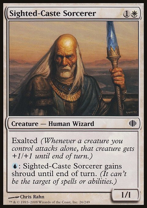 Sighted-Caste Sorcerer, Shards of Alara #26, Magic: The Gathering card