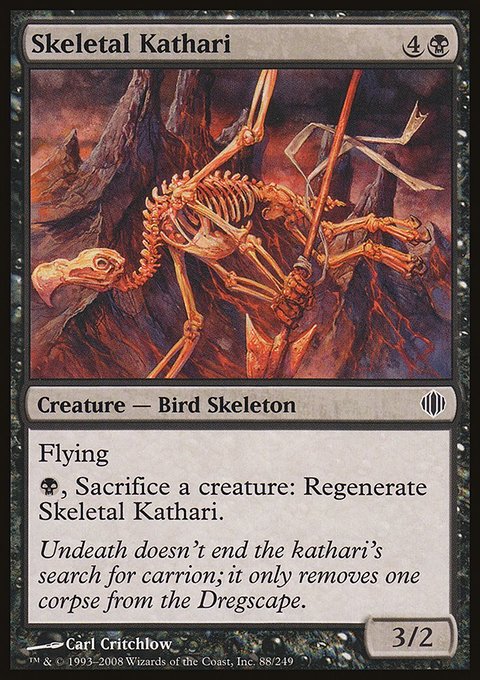 Skeletal Kathari, Shards of Alara #88, Magic: The Gathering card