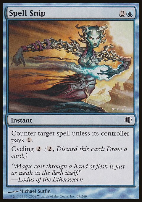 Spell Snip, Shards of Alara #57, Magic: The Gathering card