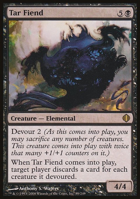 Tar Fiend, Shards of Alara #89, Magic: The Gathering card